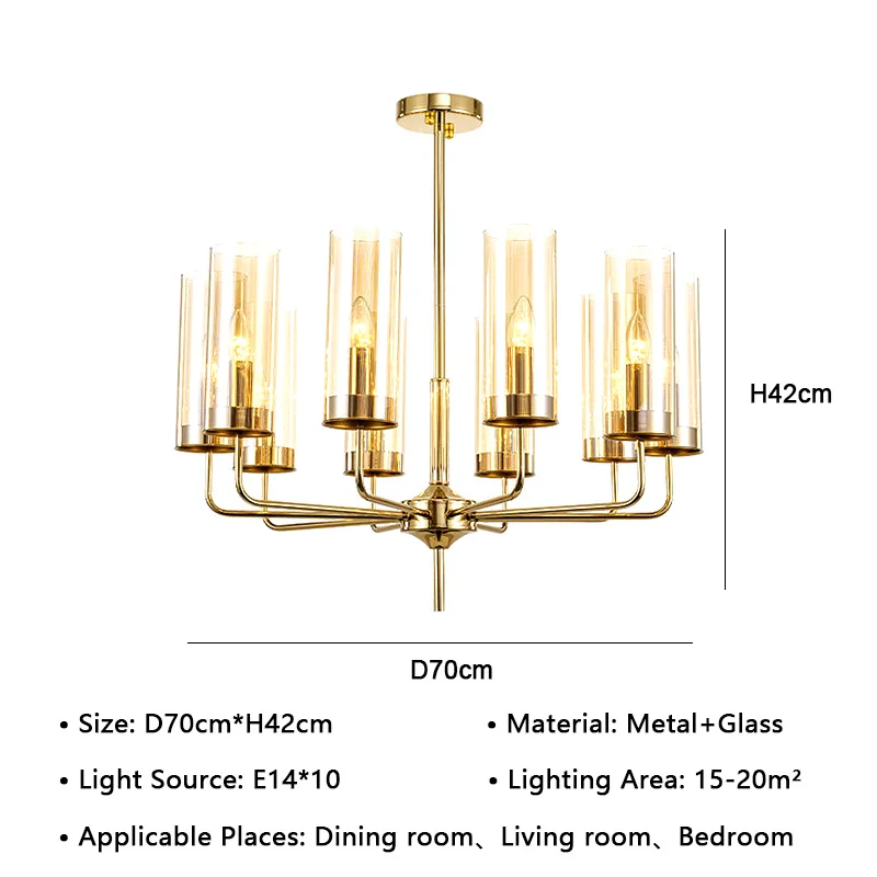 lustre-en-verre-et-métal-huit-ampoules